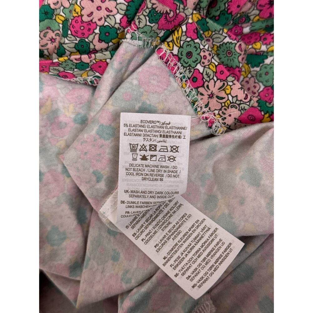 Boden Dress Womens Jersey V Neck Prairie Floral Short Sleeve Size 8 - Picture 9 of 9